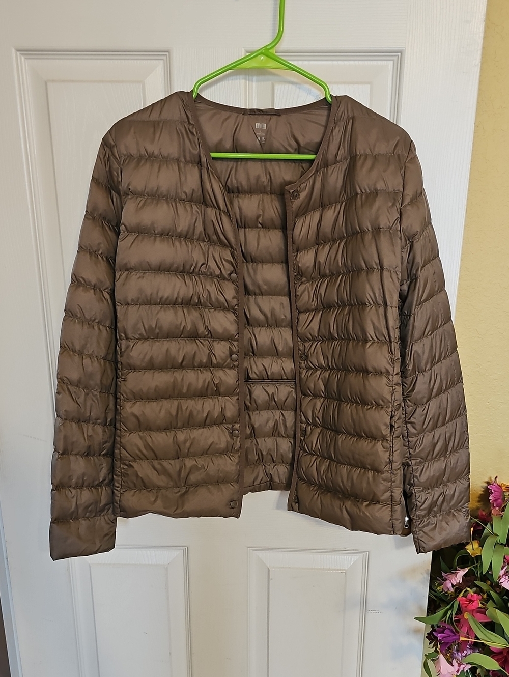 Lightweight Packable Brown Puffer Jacket - Uniqlo